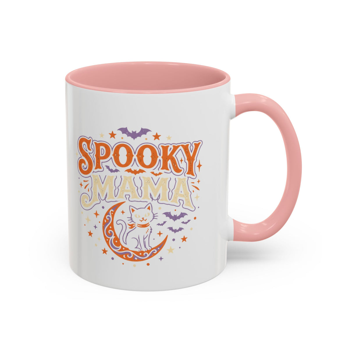 Spooky Mama Cat mug | Accent Coffee Mug