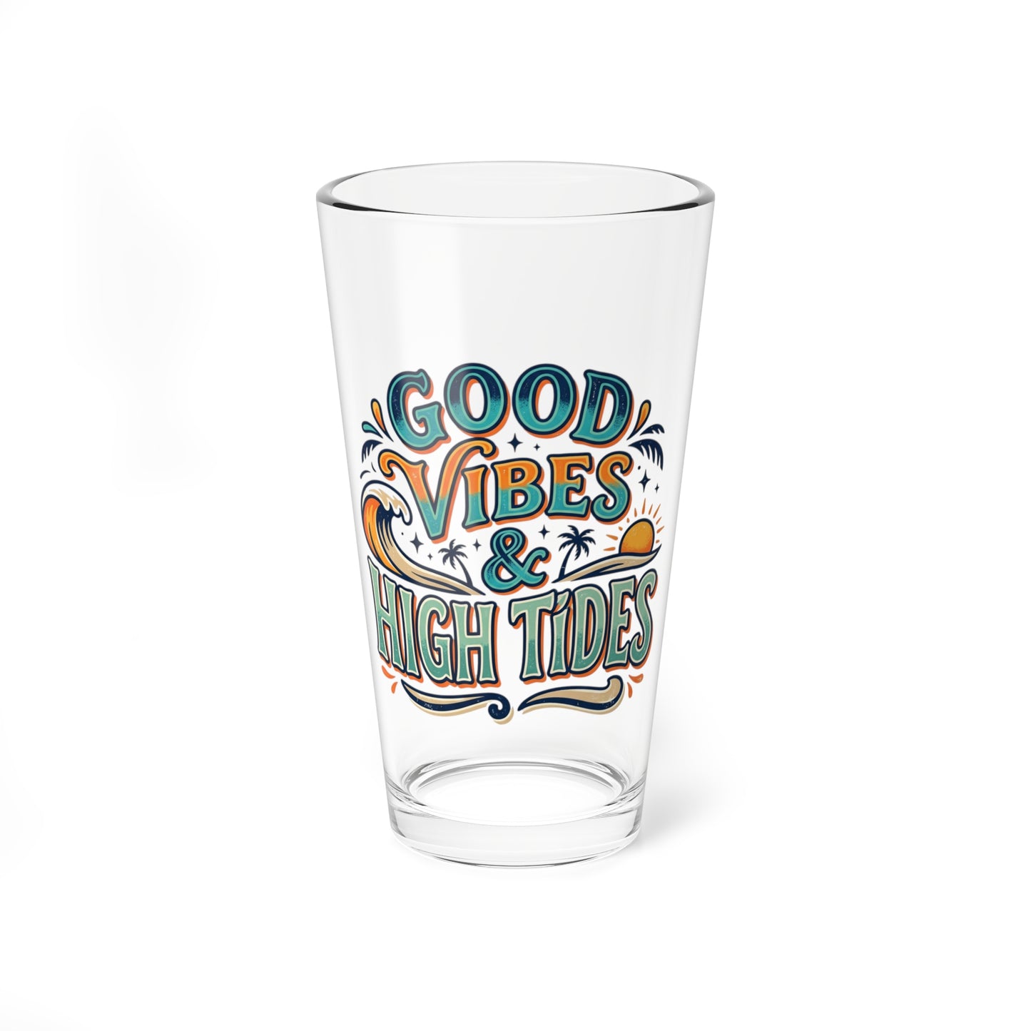Good Vibes & High Tides Mixing Glass