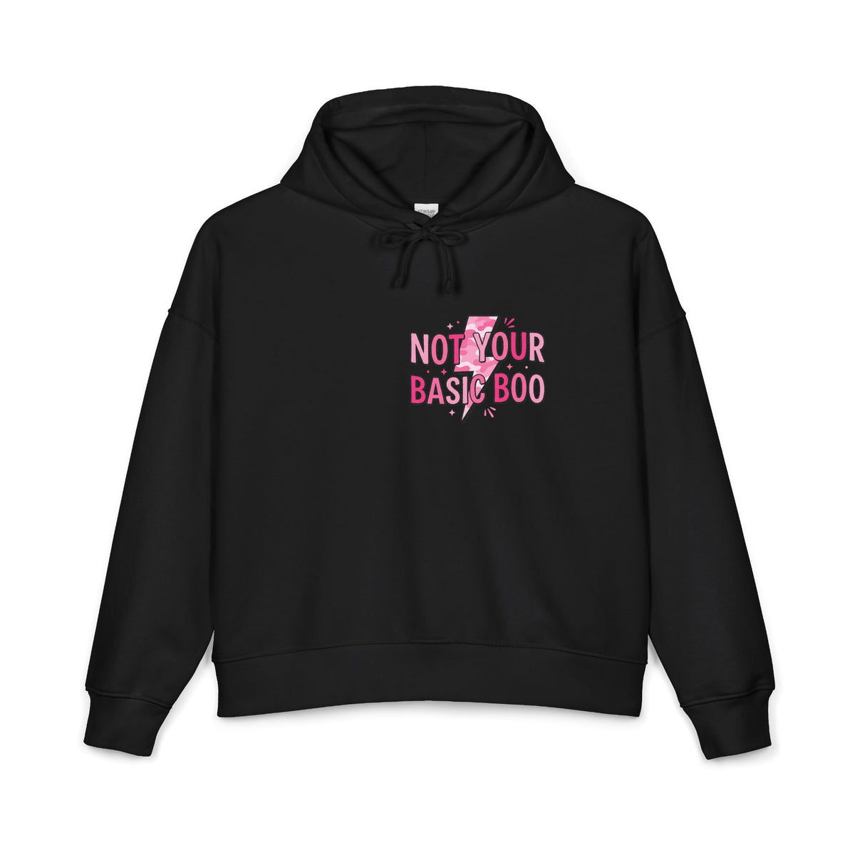 Not Your Basic Boo Hoodie — Women's Graphic Organic Cotton