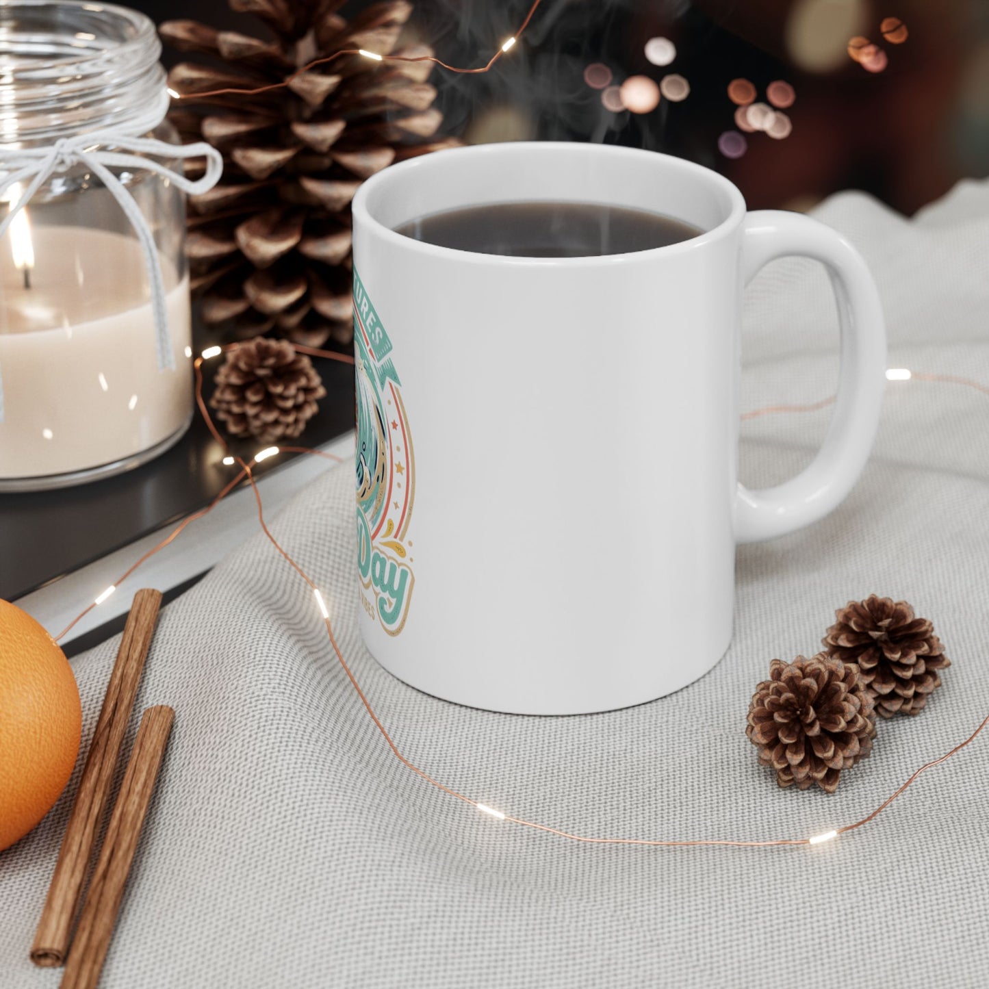Seas the Day Sun and Wave Mug | Ocean Adventures Ceramic Mug