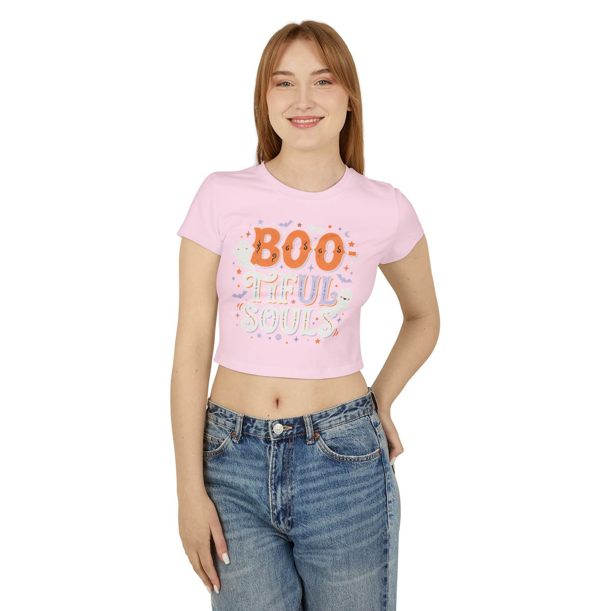 Boo-tiful Souls Tee | Halloween Crop Top