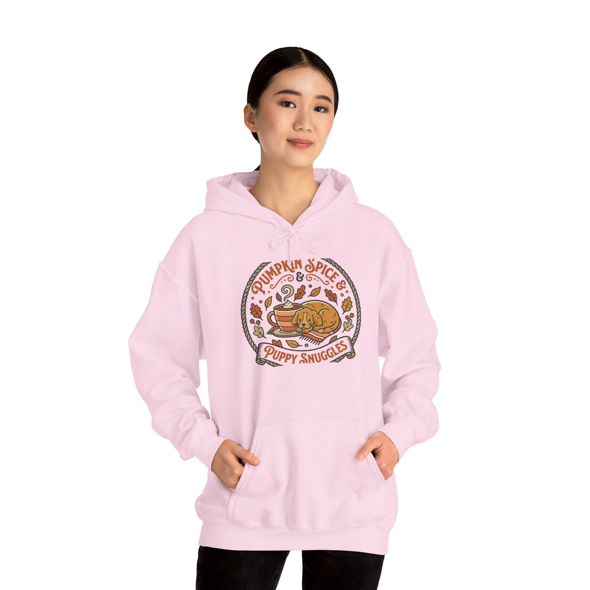 Pumpkin Spice Puppy Snuggles Hoodie