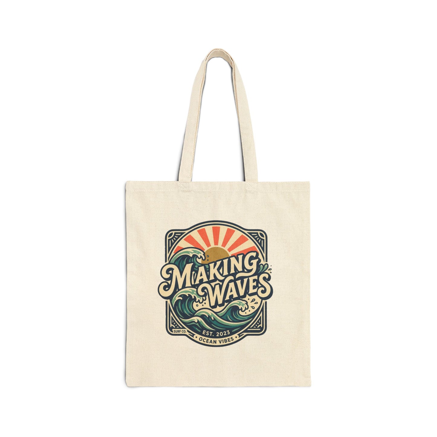 Tote Bag — "Making Waves" Vintage Surf Canvas Tote