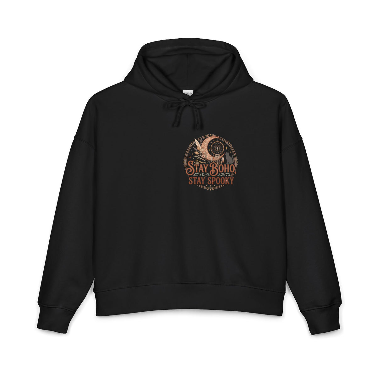 Boho Spooky Hoodie — "Stay Boho, Stay Spooky" Women’s Organic Hoodie
