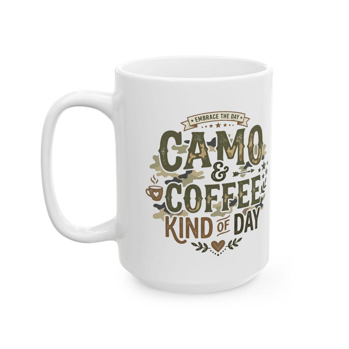 Coffee Mug – "Zero Coffee, No Day" Vintage Badge Ceramic Mug (11oz & 15oz)