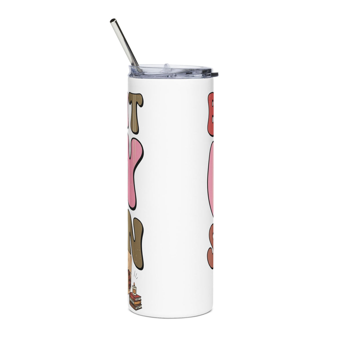 Skinny Tumbler — "Black Coffee Season" Retro 20oz Stainless Steel Travel Cup