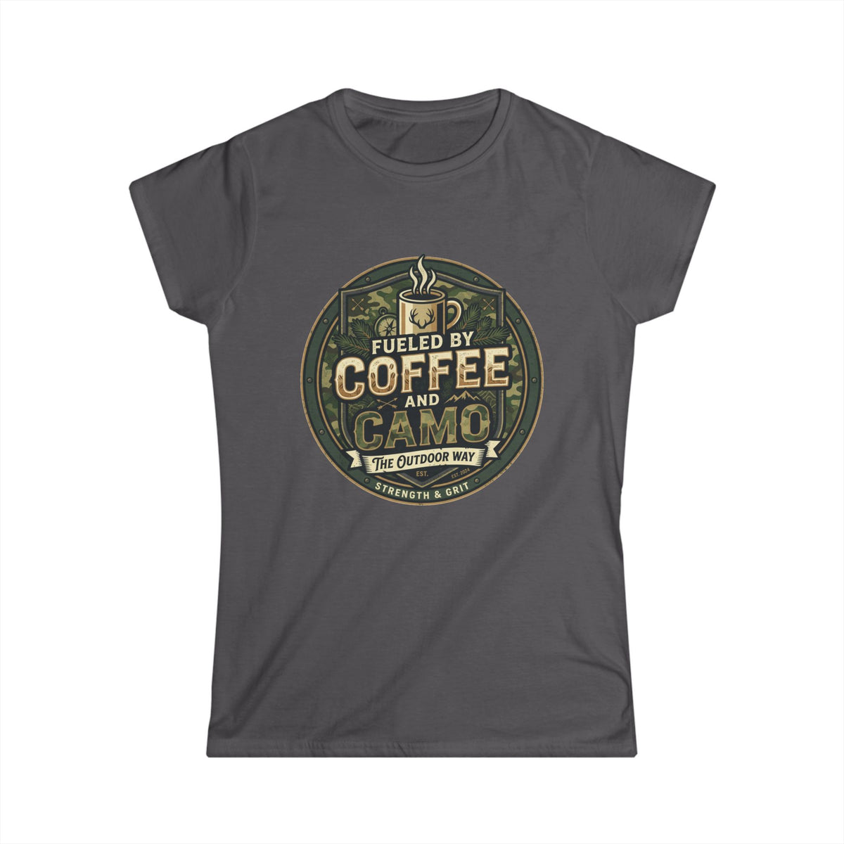 Women's Softstyle Tee — Classic Heather Gray Crewneck T-Shirt