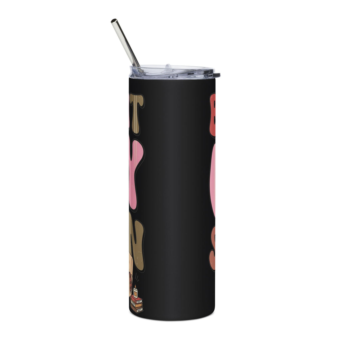 Skinny Tumbler — "Black Coffee Season" Retro 20oz Stainless Steel Travel Cup