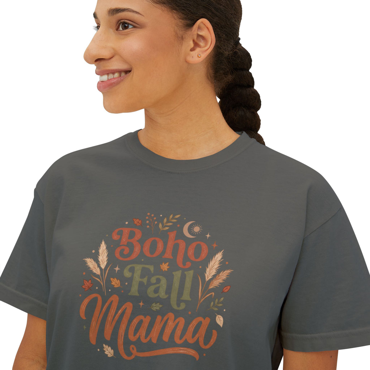 Boho Fall Mama Boxy Tee