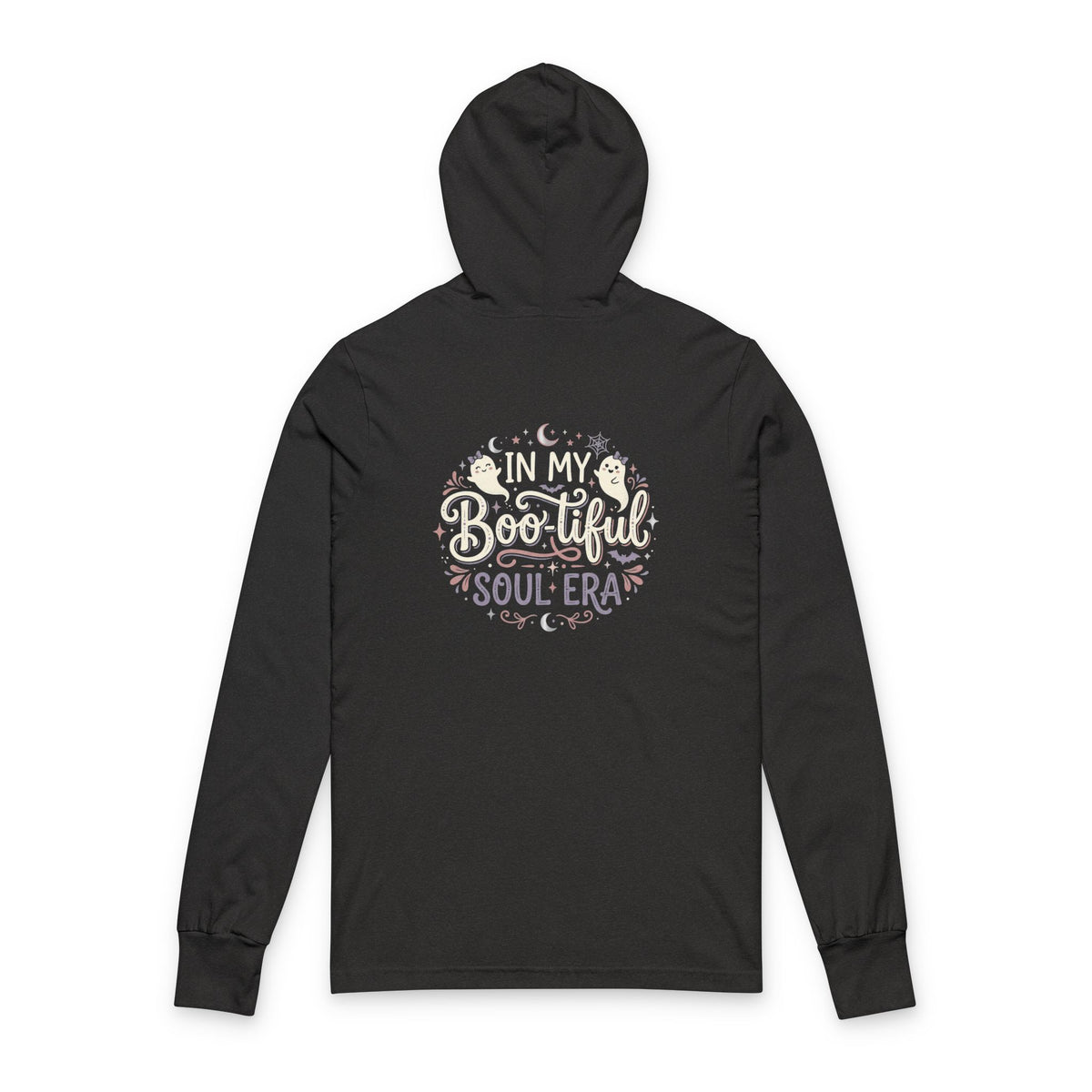 Hooded Long Sleeve Tee — “In My Boo-tiful Soul Era” Halloween Graphic