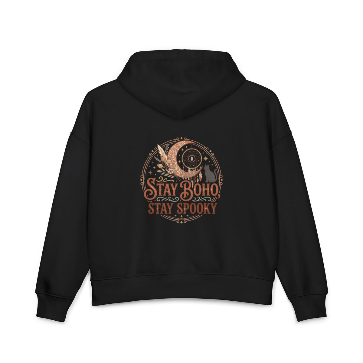 Boho Spooky Hoodie — "Stay Boho, Stay Spooky" Women’s Organic Hoodie