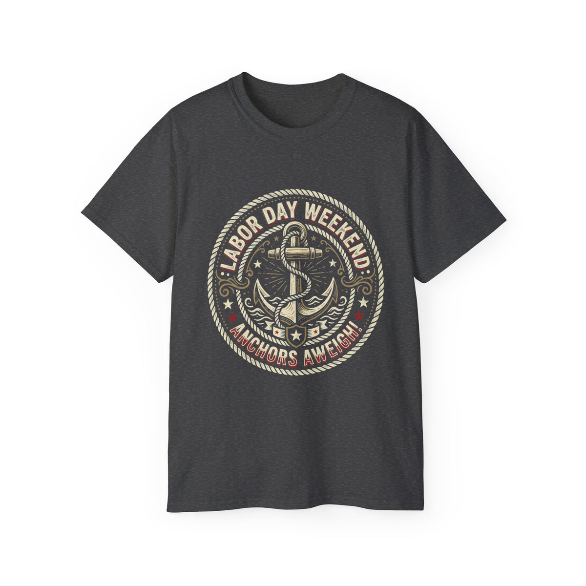 Labor Day Weekend Anchor Tee — Nantucket & New England Nautical Shirt