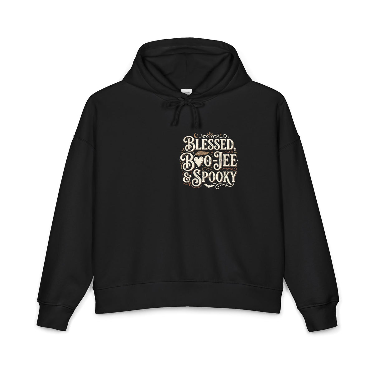 Hoodie — "Blessed, Bo•Jee & Spooky" Graphic Women's Halloween Hoodie