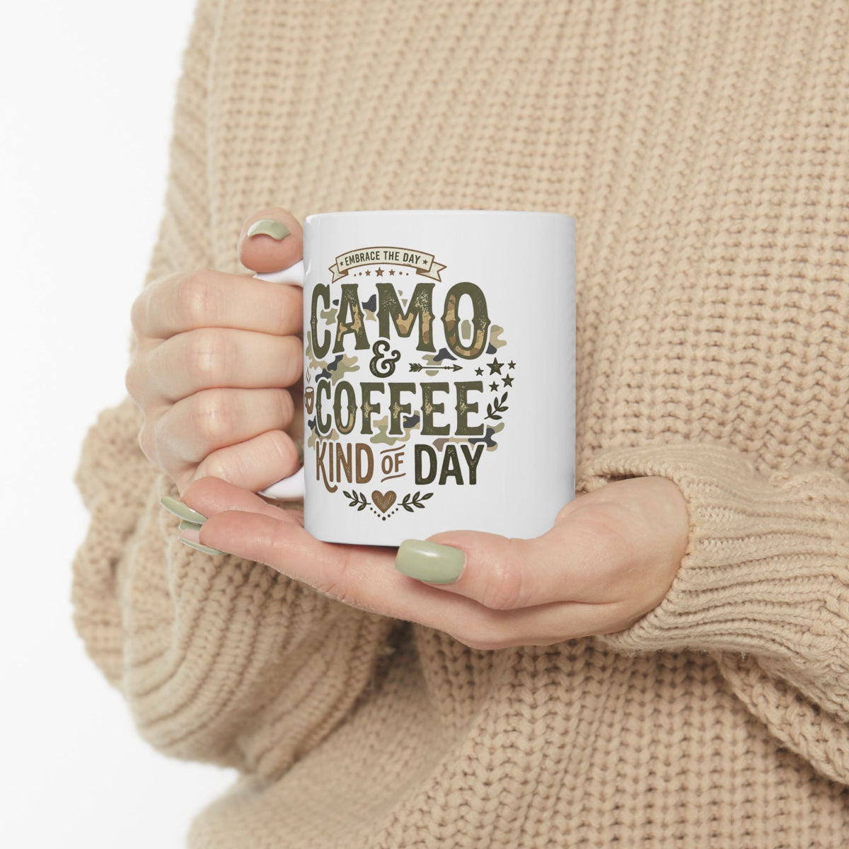 Coffee Mug – "Zero Coffee, No Day" Vintage Badge Ceramic Mug (11oz & 15oz)