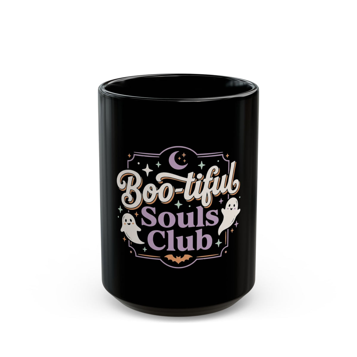 Boo-tiful Souls Club Mug — Cute Halloween Ghost Coffee Cup (11oz/15oz)