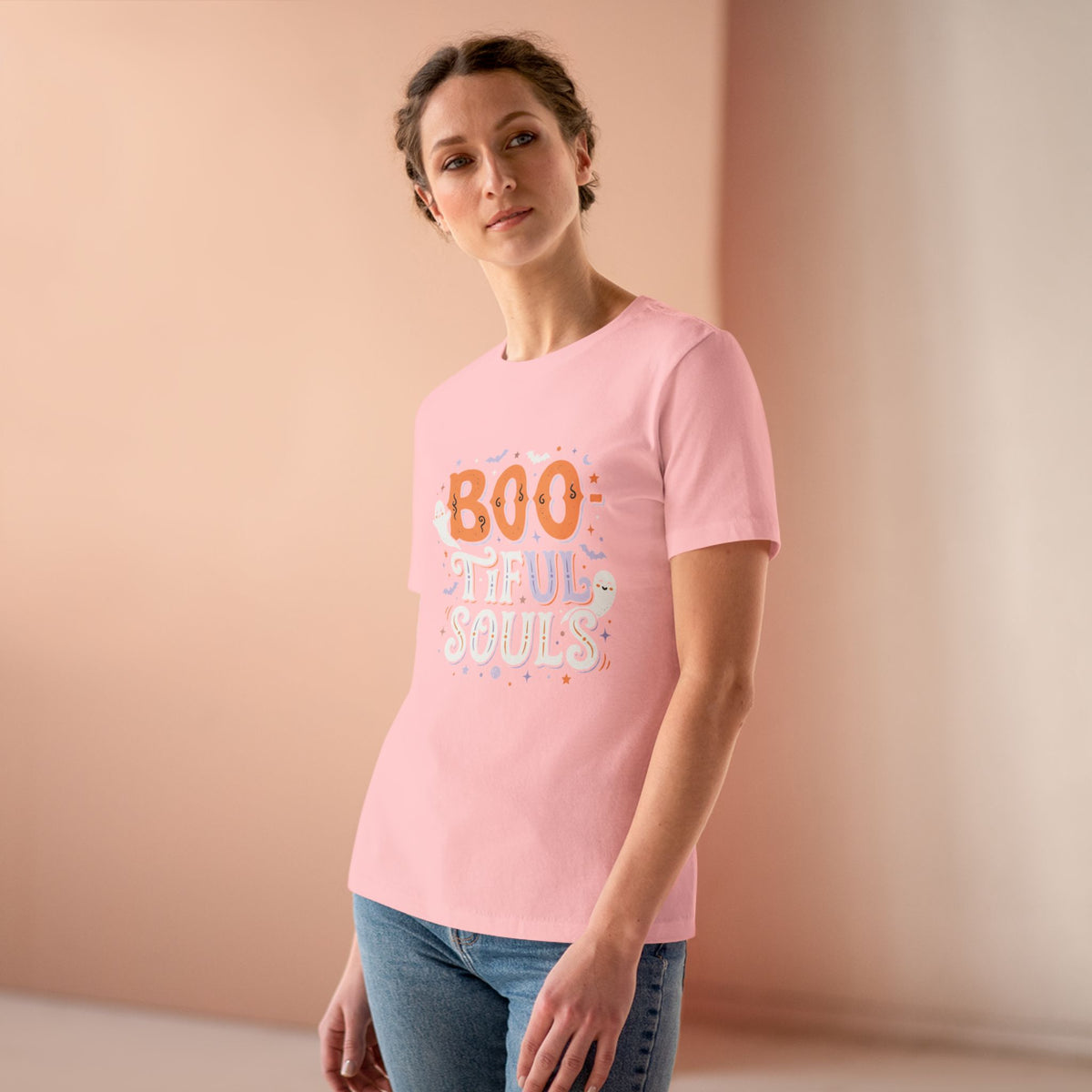 BOOtiful Souls T-Shirt | Halloween ghost typography tee