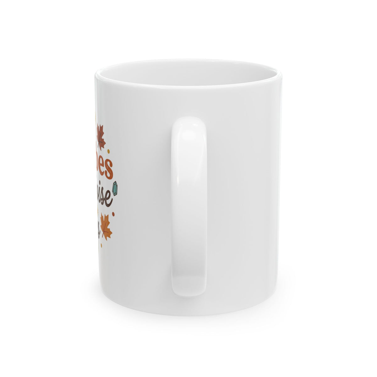 Fall Vibes Ceramic Mug - "Fallin' & Tumblein' Time" Autumn Leaves Coffee Cup (11oz/15oz)