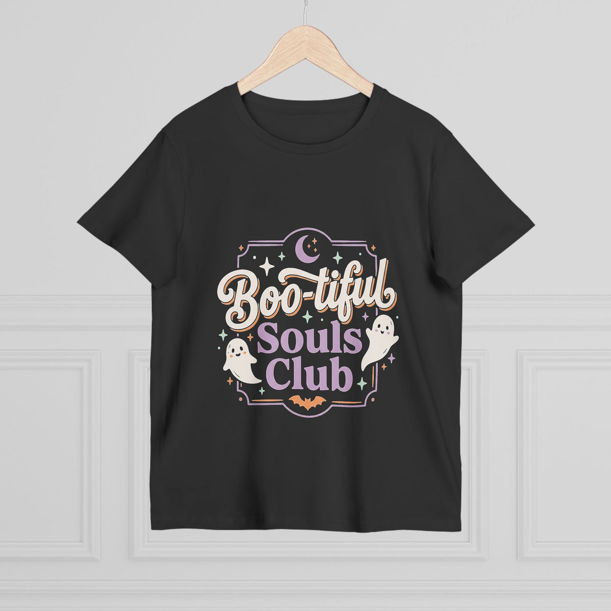 Boo-tiful Souls Club Tee — Women’s Halloween Ghost Graphic T-Shirt