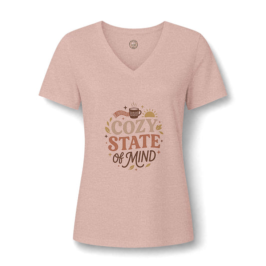 Cozy State of Mind V-Neck Tee