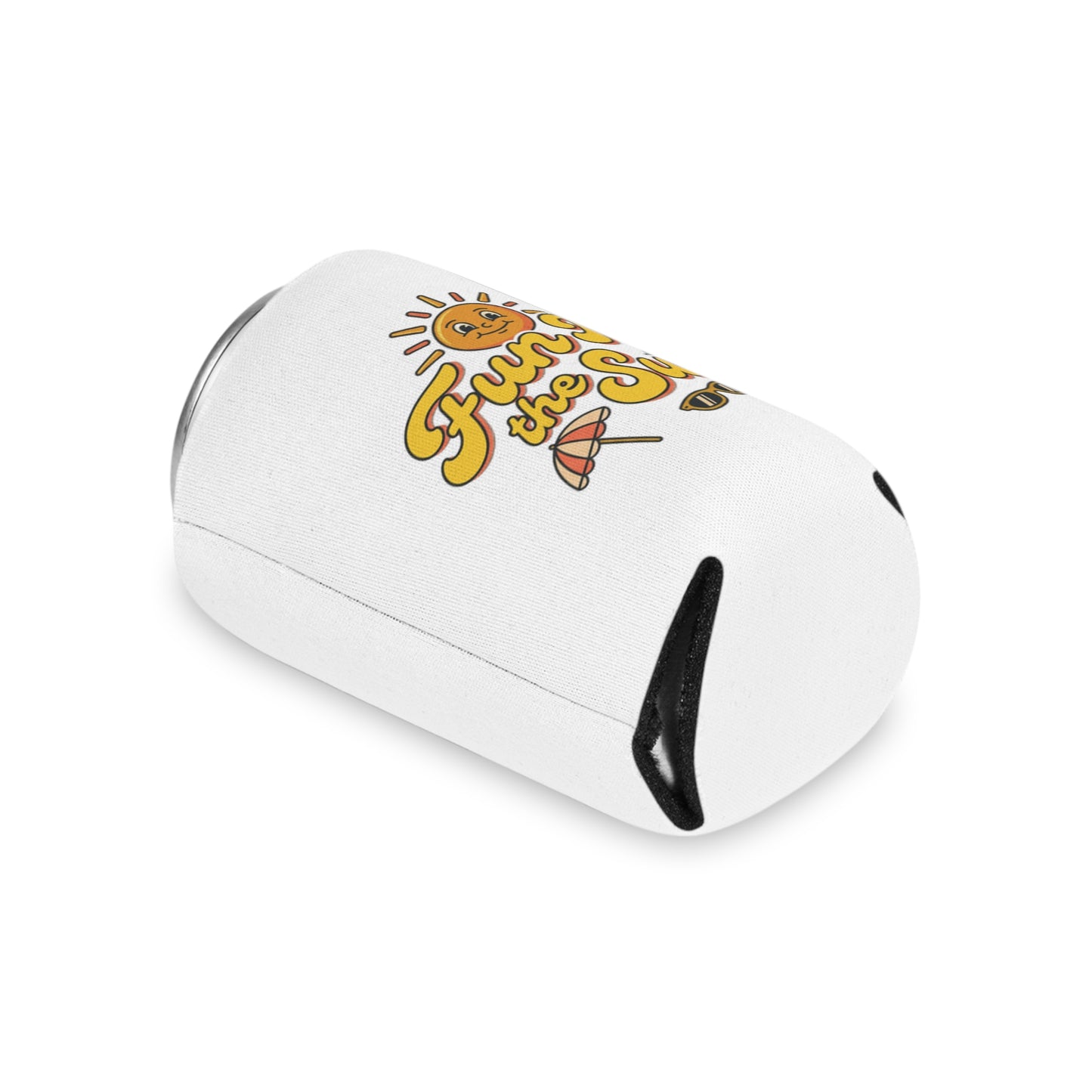 Can Cooler — "Fun in the Sun" Retro Sun Beach Drink Koozie