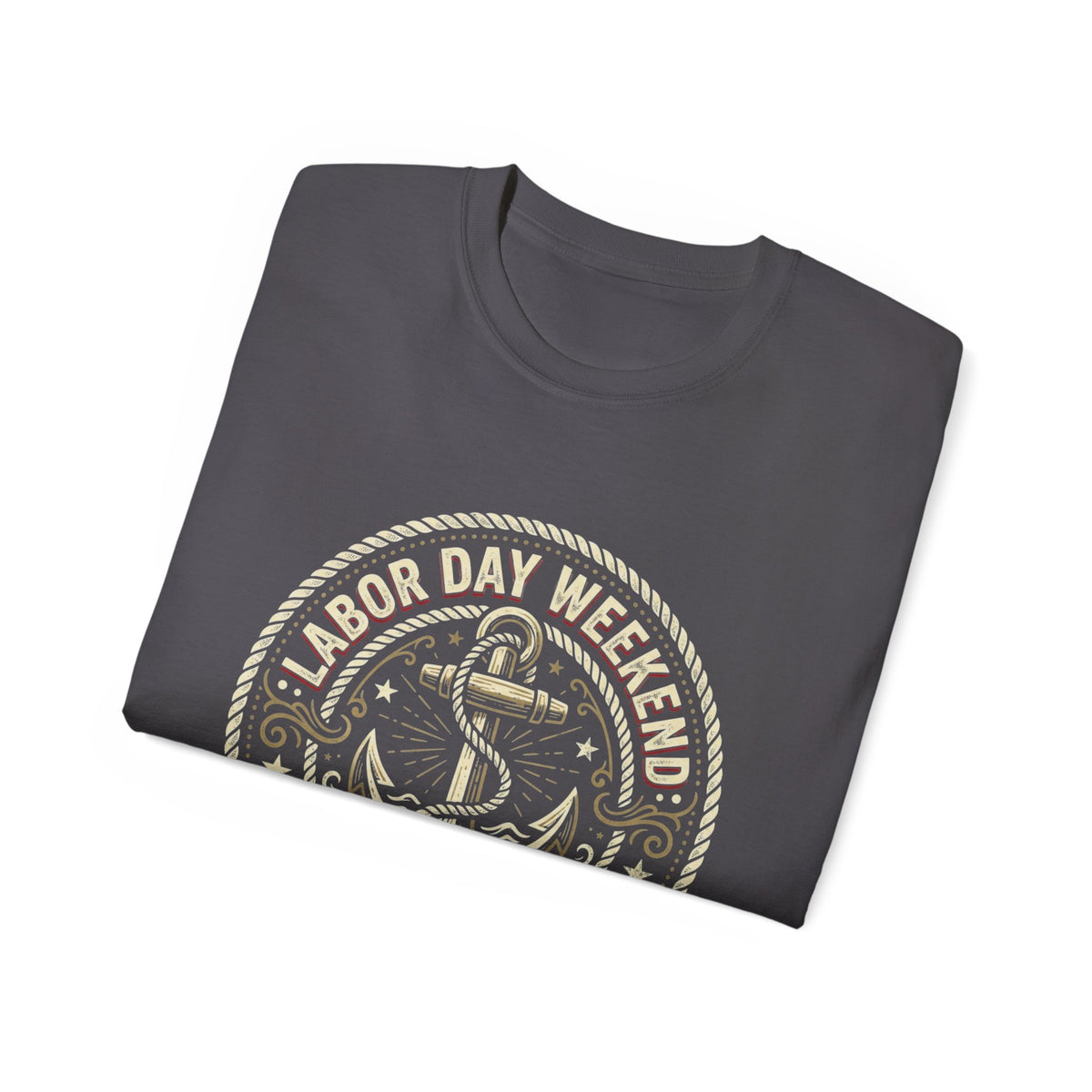 Labor Day Weekend Anchor Tee — Nantucket & New England Nautical Shirt