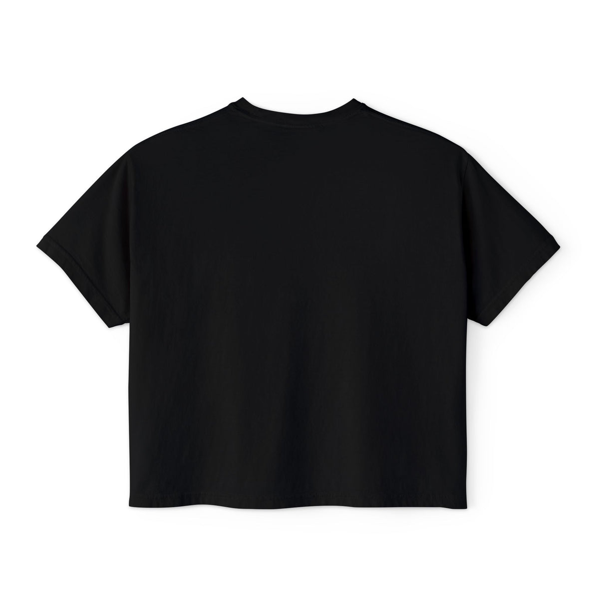Spooky Mama Boxy Tee — Halloween Moon & Bats Graphic