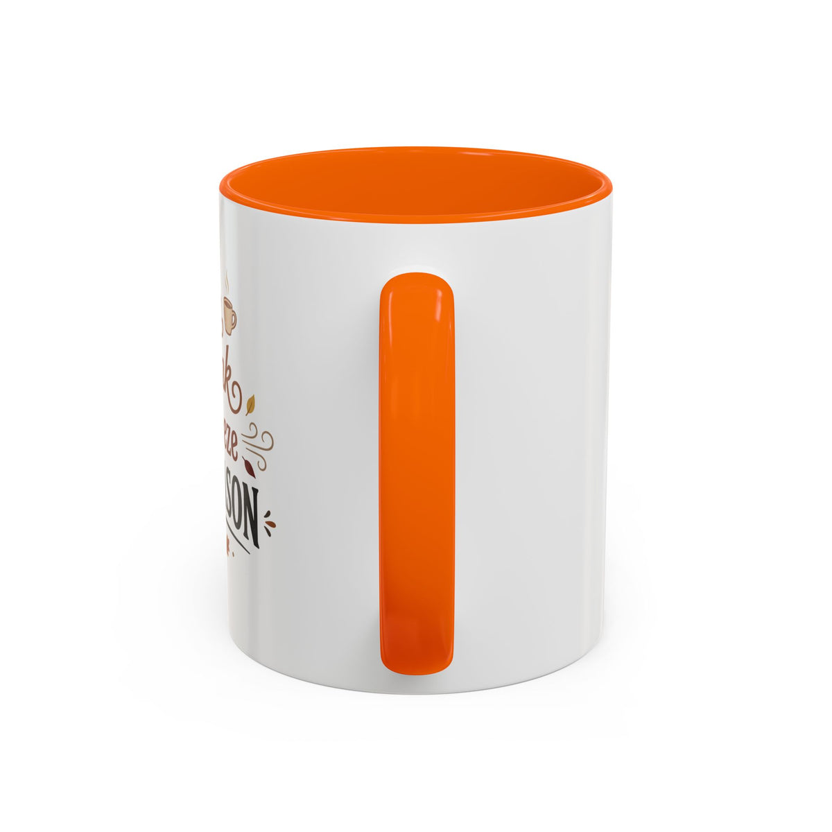 Cozy Season Accent Coffee Mug – "Warm Drink, Cold Breeze"