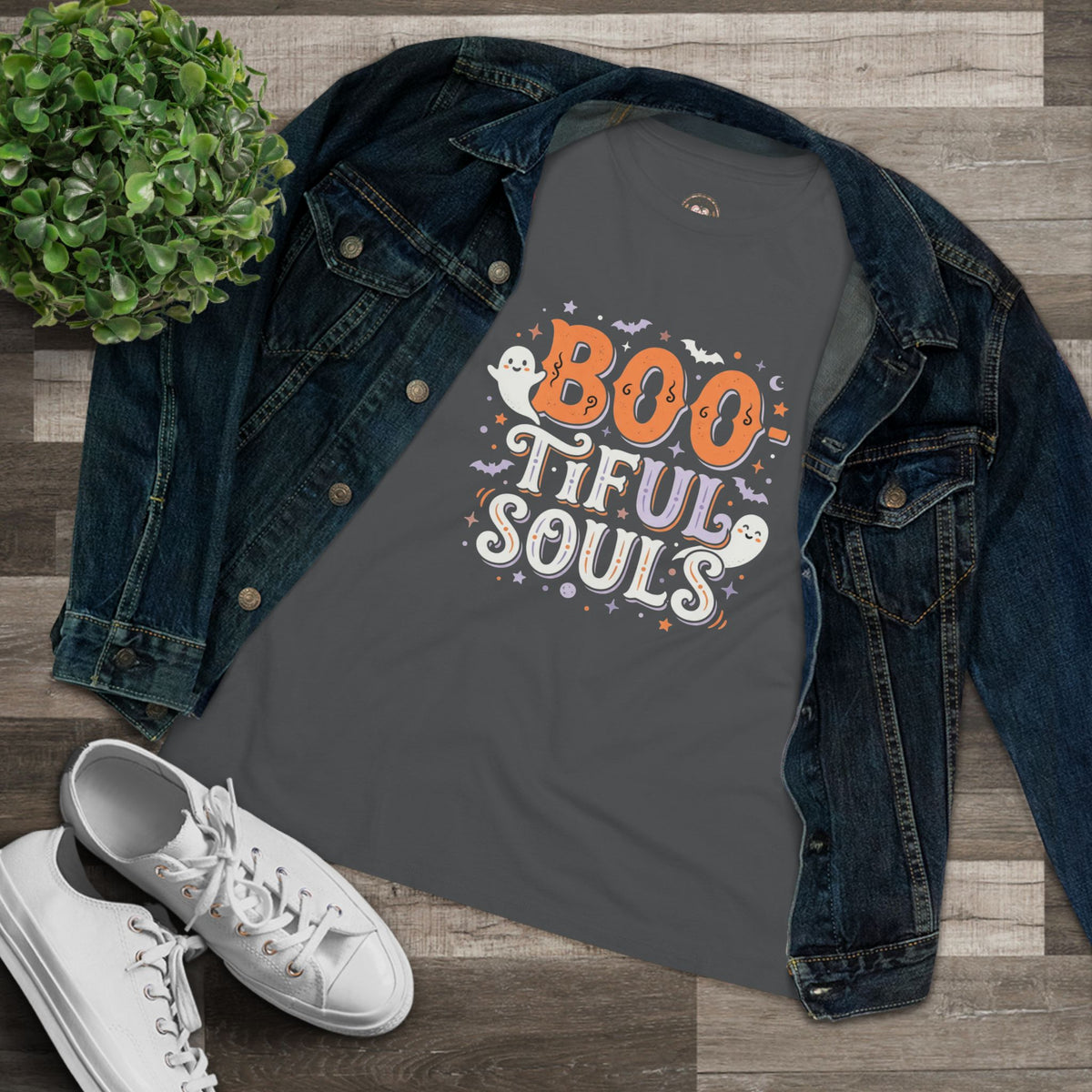 BOOtiful Souls T-Shirt | Halloween ghost typography tee