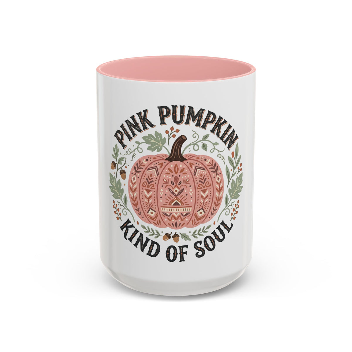 Pink Pumpkin Coffee Mug — "Pink Pumpkin Kind of Soul" Accent Mug