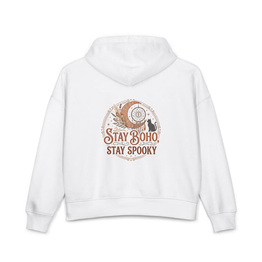 Boho Spooky Hoodie — "Stay Boho, Stay Spooky" Women’s Organic Hoodie