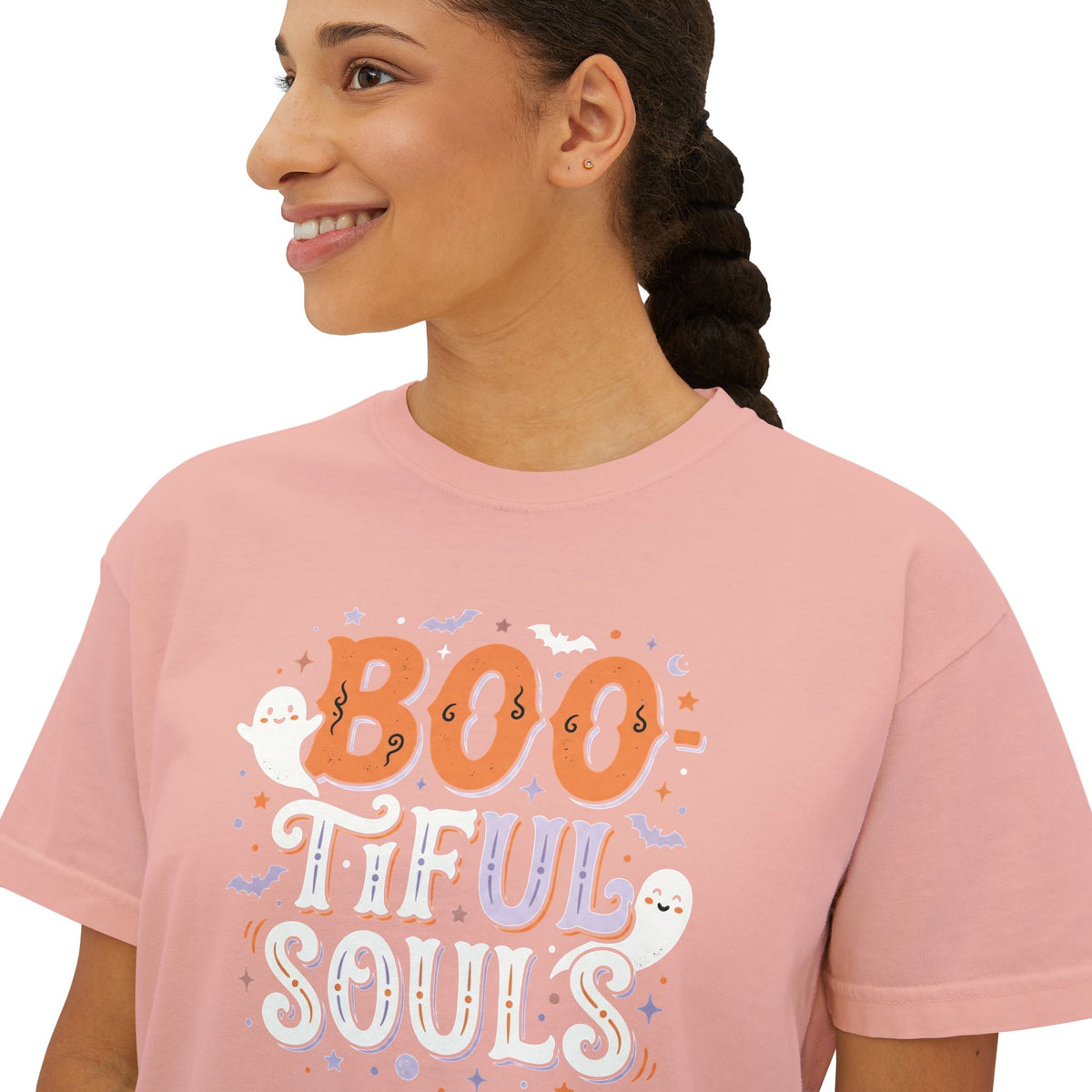 Boo-tiful Souls Tee | Halloween ghosts, pastel spooky design