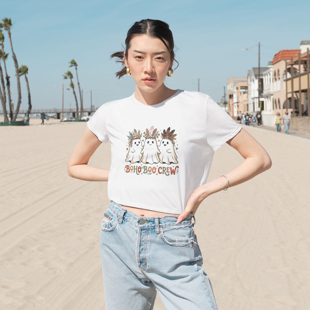 Women's Flowy Cropped Tee