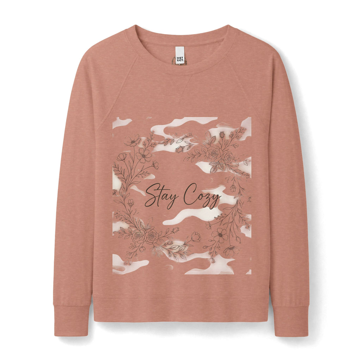 Stay Cozy Floral Crewneck Sweatshirt