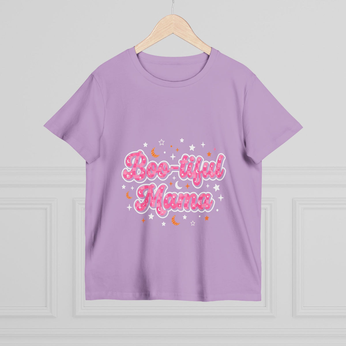 Boo-tiful Mama T-Shirt — Cute Halloween Mom Tee with Pink Script