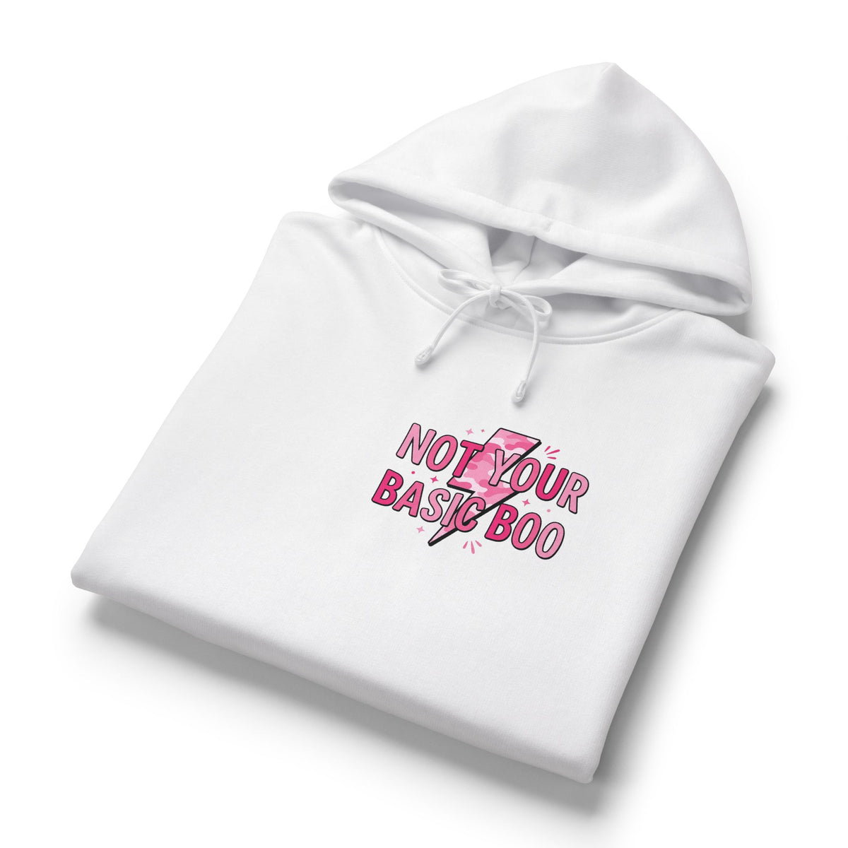 Not Your Basic Boo Hoodie — Women's Graphic Organic Cotton