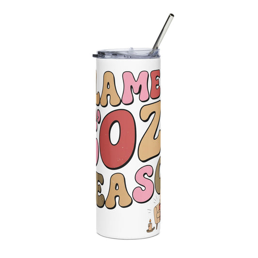Skinny Tumbler — "Black Coffee Season" Retro 20oz Stainless Steel Travel Cup