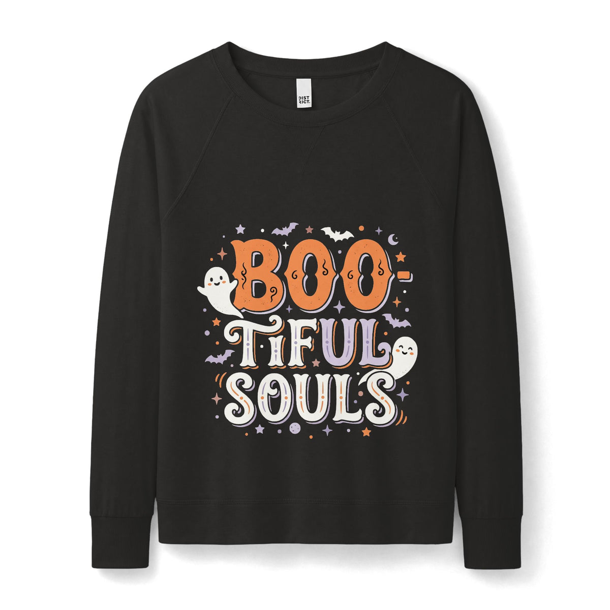Boo-tiful Souls Crewneck | Halloween Ghosts, Bats & Stars