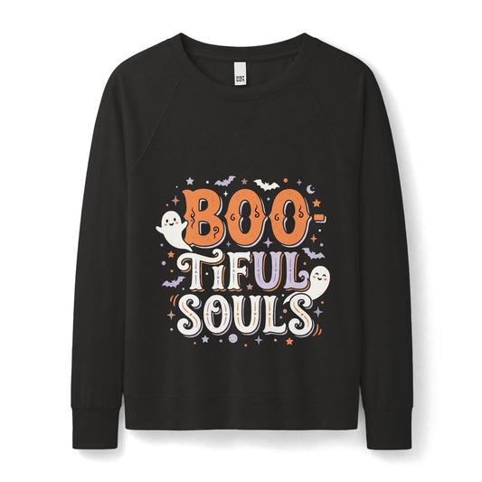 Boo-tiful Souls Crewneck | Halloween Ghosts, Bats & Stars