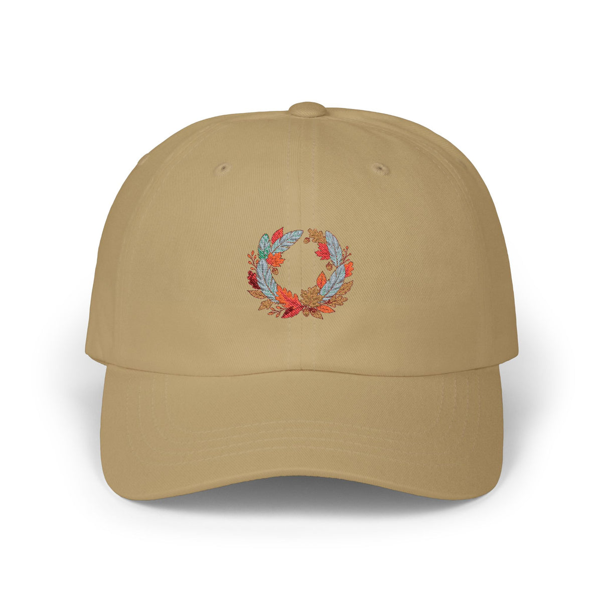 Floral Wreath Dad Cap – Embroidered Spring Flower Baseball Hat