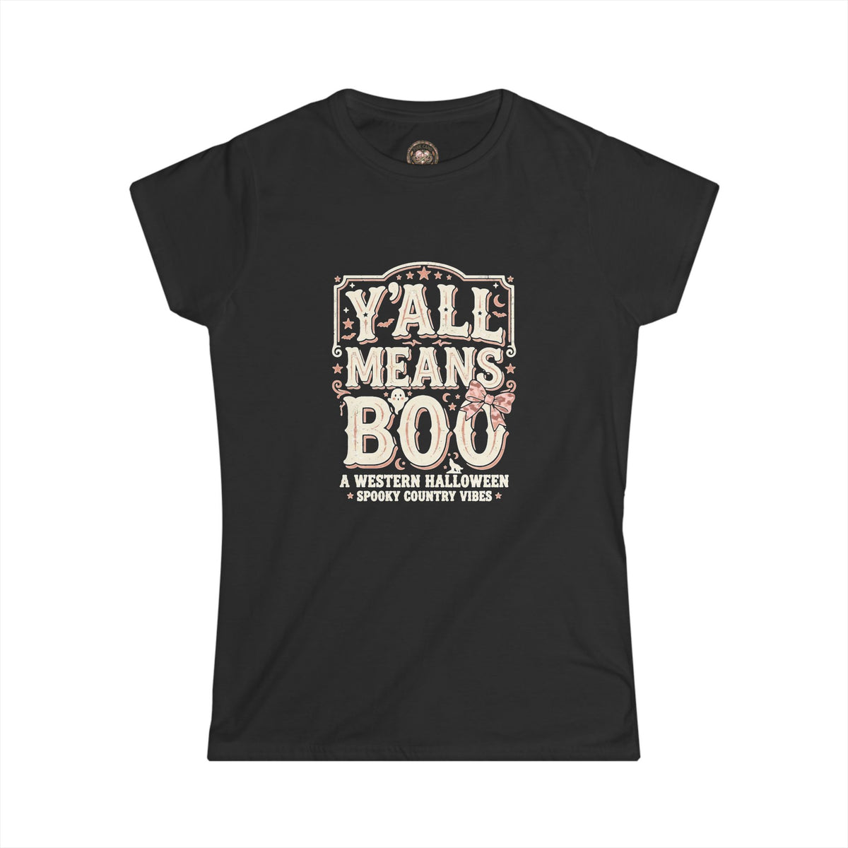 Women’s Black Softstyle Tee — Classic Comfortable Everyday Crewneck