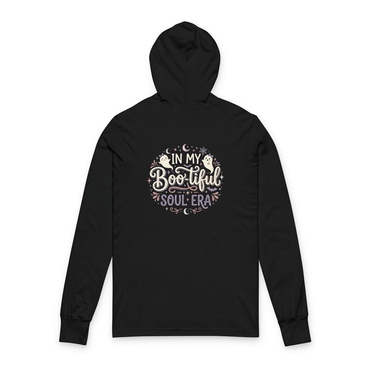 Hooded Long Sleeve Tee — “In My Boo-tiful Soul Era” Halloween Graphic