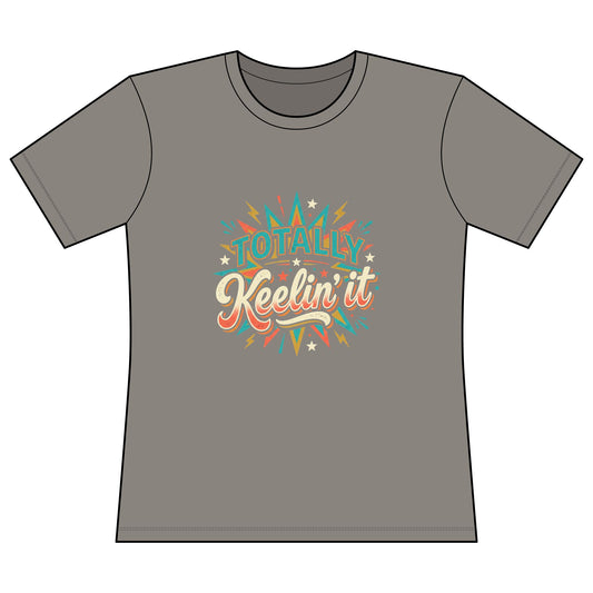 Totally Keelin It Women’s Fitted Tee — Retro Vibe Casual Shirt