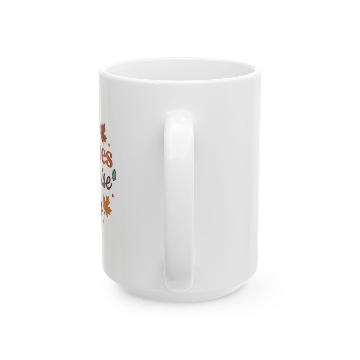 Fall Vibes Ceramic Mug - "Fallin' & Tumblein' Time" Autumn Leaves Coffee Cup (11oz/15oz)