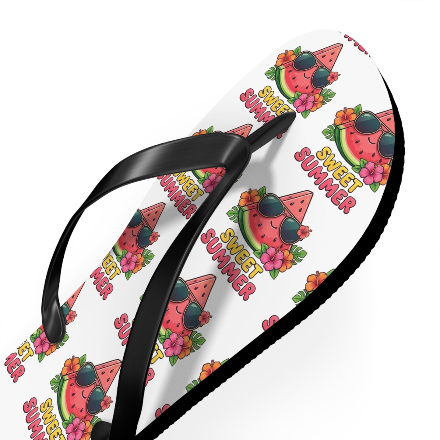 Sweet Summer Flip Flops – Cute Watermelon Pattern Beach Sandals