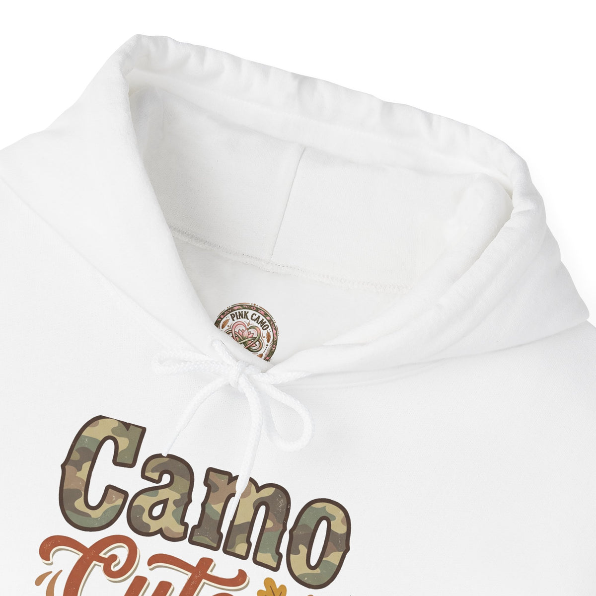 Camo Cute for Fall Hoodie — Autumn Camo Graphic Pullover for Women & Kids