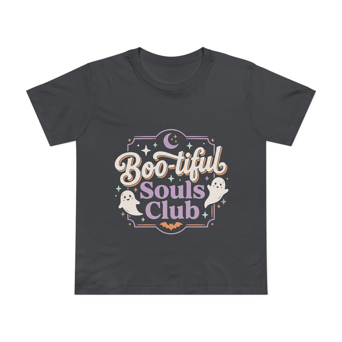 Boo-tiful Souls Club Tee — Women’s Halloween Ghost Graphic T-Shirt