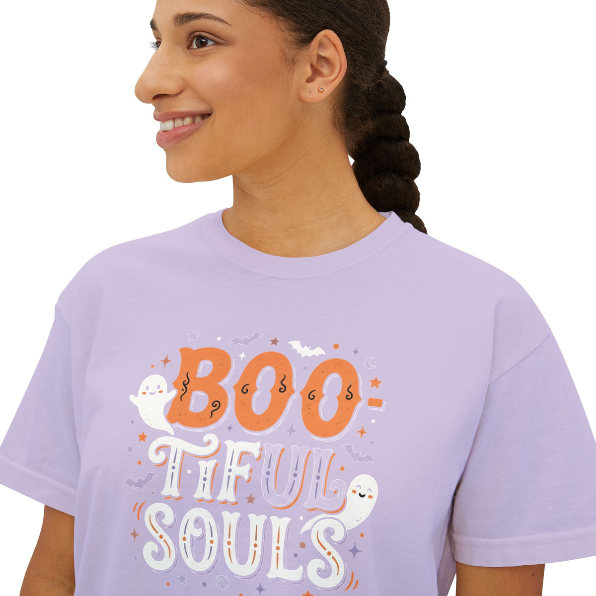 Boo-tiful Souls Tee | Halloween ghosts, pastel spooky design