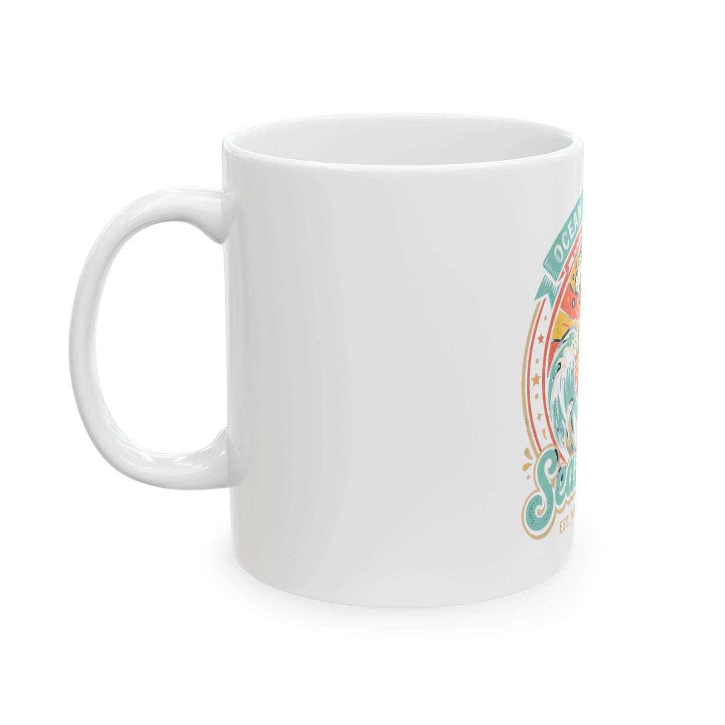 Seas the Day Sun and Wave Mug | Ocean Adventures Ceramic Mug