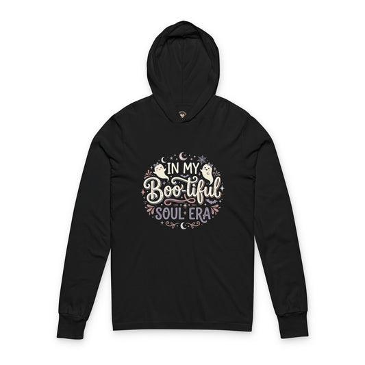 Hoodie Tee — "In My Boo-tiful Soul Era" Halloween Spooky Vibes Long Sleeve