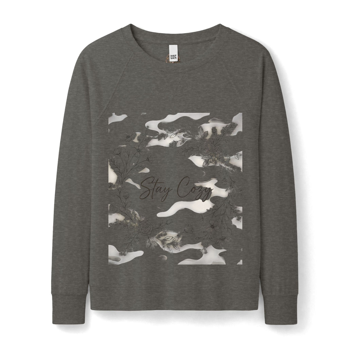 Stay Cozy Floral Crewneck Sweatshirt